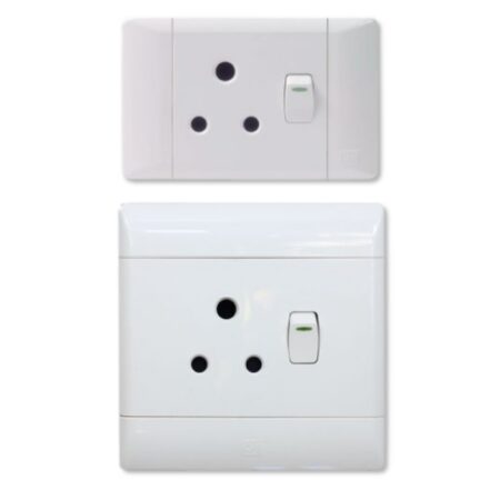 Switch Socket Single Complete White