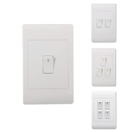 Eco Switch 4x2 1-Way White