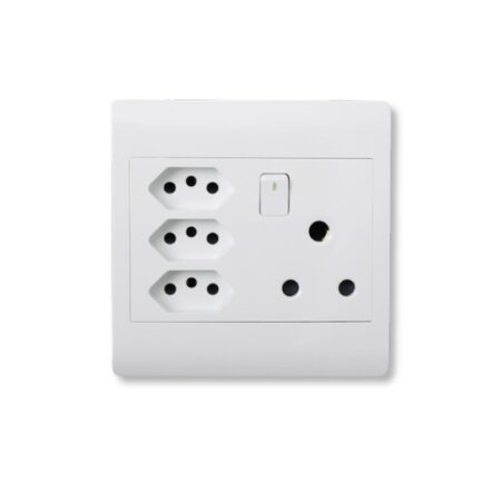 Switch Socket Combo 4x4 16A & 3x New RSA White