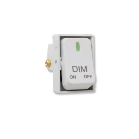 Eco Module Dim Press On / Off White