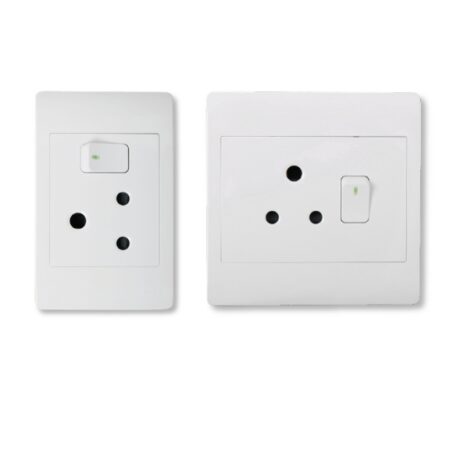 Eco Switch Socket Single Complete White