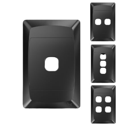Grid Plate 4x2 Black