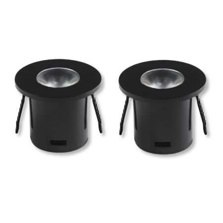 Starlight LED Downlight Round 1W Black