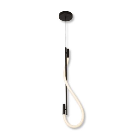 LED Pendant With Flexible Woven Tubing 9W 3CCT