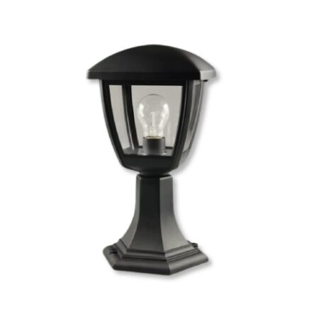 Outdoor Wall Lantern 4-Panel Black ES