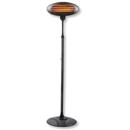 Heater Free Standing Quartz 2000W Black