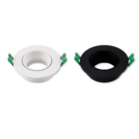 Downlight Fitting Tilt Ribs Single Recessed