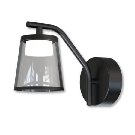 LED Wall Light Arched Black 10W 3000K